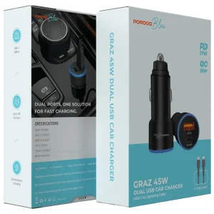 شارژر فندکی 45W پرودو مدل Graz PBCCR51 - تصویر 2