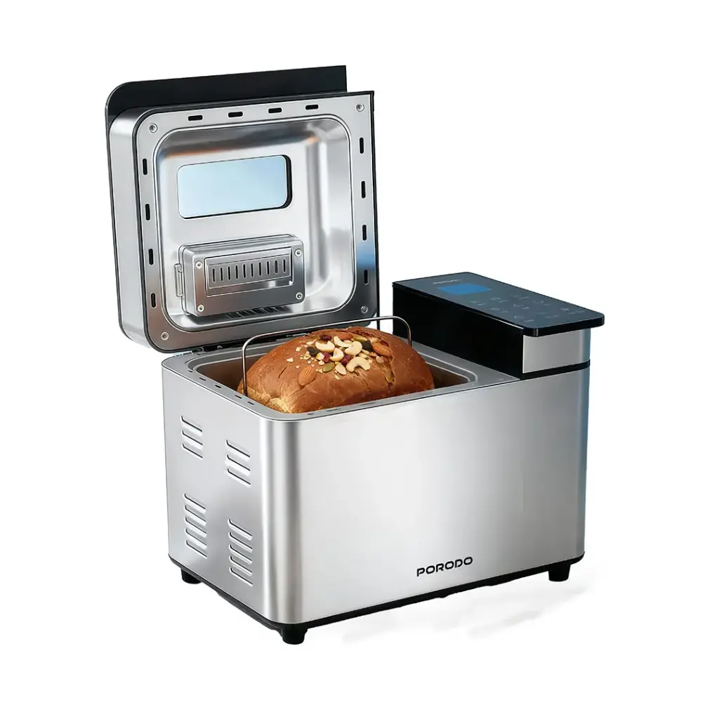 Porodo Lifestyle Khabaz Stainless Steel Automated Bread Maker with 25 Preset Programs - Black8 دستگاه نانپز پرودو مدل Khabaz PDLFSTBM9SLBK - Image 1