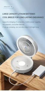 پنکه چندکاره تاشو Multifunctional Circulating Fan - Image 7