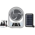پنکه شارژی خورشیدی مدل 606 Portable Solar Rechargeable Fan