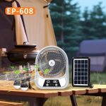 پنکه شارژی خورشیدی مدل 606 Portable Solar Rechargeable Fan - Image 3