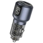 شارژر فندکی گرین لاین دو پورت 75 وات مدل Green Line 75W Dual-Port Car Charger GNDPCC75W