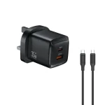 شارژر گرین لاین 35 وات دو پورت UK مدل GNGCPDQC35 - Image 2
