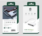 هاب 4 پورت لایتنینگ 4IN1 OTG گرین لاین مدل GN4IN1ADLGWH - Image 3