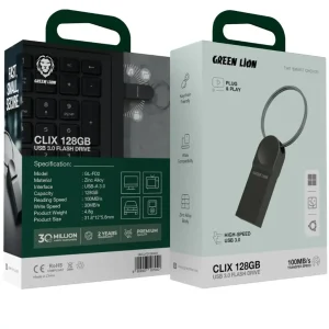 فلش مموری گرین لاین Clix USB 3.0 128 گیگ مدل GNCLFD128GGY - تصویر 2