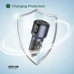 شارژر فندکی گرین لاین دو پورت 75 وات مدل Green Line 75W Dual-Port Car Charger GNDPCC75W - Image 5