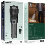 چراغ قوه شارژی گرین لاین مدل Hunter GNHLEDFL11GY - Image 3