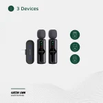 میکروفون یقهای بیسیم گرین لاین مدل GM-76X با حذف نویز 3 سطحی GNGM76XMICBK - Image 7