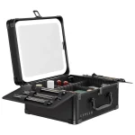 کیف لوازم آرایش با آینه چراغ دار لِولو مدل LEVELO ELITE LVLELITEMUOBK - Image 5