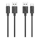 کابل شارژ تایپ سی به USB-A پرودو 1.2 متری مدل PB-3AACC-BK