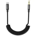 کابل AUX فنری 3.5mm به Type-C پرودو مدل PDCBL52BK