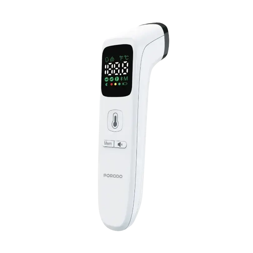 PDFCIR202WH-Porodo-LiveOn-MULTI-MODE تب سنج دیجیتال پورودو مدل PDFCIR202WH | Porodo LiveOn - MULTI-MODE THERMOMETER LED Display - Image 1