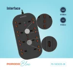 چندراهی برق پرودو مدل PB-FWCH035 ظرفیت 8 خروجی با کابل 3 متری - Image 3