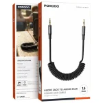 کابل AUX فنری 3.5mm به 3.5mm پرودو مدل PDCBL52BK - Image 3