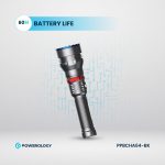 چراغ قوه شارژی ضدآب 4000mAh LED Flashlight پاورولوژی مدل PPBCHA64 - Image 5