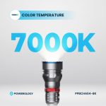 چراغ قوه شارژی ضدآب 4000mAh LED Flashlight پاورولوژی مدل PPBCHA64 - Image 6