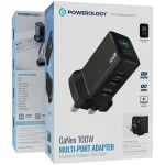 آداپتور شارژر پاورولوژی مدل PWC2418BK ظرفیت 100 وات (سری GaNex) - Image 3