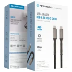 کابل USB4 تایپ C پاورولوژی 240 وات PCAB033BK - Image 3