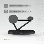 شارژر وایرلس رو میزی 5 کاره لولو LEVELO Premio 5 In 1 Wireless Charging Pad LVL51WCPBK - Image 5