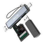 کارت خوان و رم ریدر گرین لاین مدل 3IN1 ظرفیت 3 کاره با USB-C GN3N1RDUBTCGY