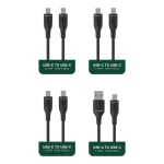کابل چندکاره Green Lion 4-in-1 Combo | کابل همه‌کاره شارژ و دیتا 4 در 1 GN4N1CCOMBO