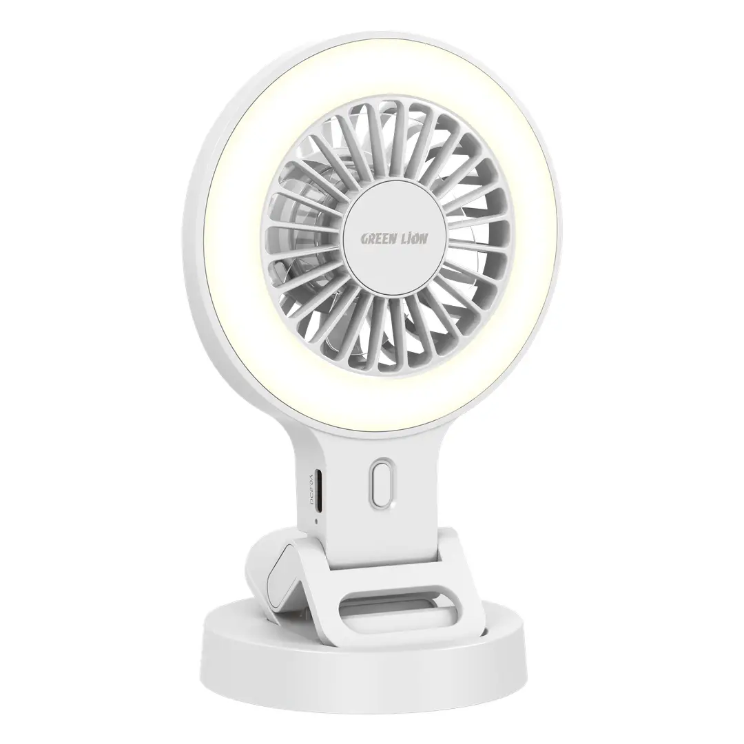 Green Lion Air Glow Clip-On Rechargeable Fan (GNPF3AGFANWH) پنکه شارژی گیرهای گرین لاین Air Glow مدل GNPF3AGFAN