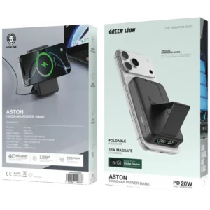 پاوربانک گرین لاین Aston 10000mAh GNASTN10KPBK