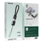 کابل آویز USB-C به USB-C گرین لاین 60 وات مشکی GNLANTC2TCBK