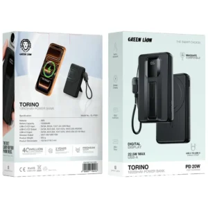 پاوربانک گرین لاین Torino 10000mAh GNTOR10KPBK