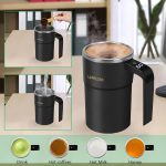 ماگ همزن دار خودکار LePresso Stirmagic LPCFFM0018 مشکی | لیوان برقی استیل 380ml - Image 11