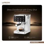 اسپرسوساز LPCFFMDL0011SL LePresso Macchina di Lusso با نازل بخار | دستگاه قهوه‌ساز حرفه‌ای خانگی - Image 3