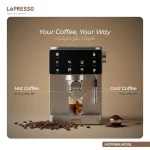اسپرسوساز LPCFFMDL0011SL LePresso Macchina di Lusso با نازل بخار | دستگاه قهوه‌ساز حرفه‌ای خانگی - Image 4