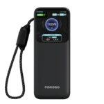 پاوربانک پورو‌دو Polo ظرفیت 10000 میلی‌آمپرساعت با کابل USB-C داخلی PDPBFCH0102BK