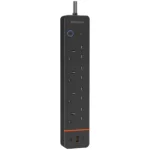 چندراهی برق هوشمند پورو‌دو ChargeLink با 4 پریز AC و 3 پورت USB مدل PDPSUA1BK