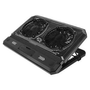 پایه خنککننده لپتاپ گیمینگ پورودو مدل Crystal Shell مشکی PDX121-BK