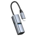 هاب USB-C آلومینیومی مینی پاورولوژی مدل PWJT424BK