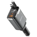 شارژر فندکی 111 وات پورودو با کابلهای جمعشونده Lightning و Type-C مدل PDC46PGY - تصویر 3