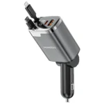 شارژر فندکی 111 وات پورودو با کابلهای جمعشونده Lightning و Type-C مدل PDC46PGY - تصویر 4