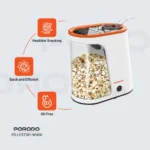 پاپ کورن ساز هوای داغ پورودو Porodo Lifestyle PD-LFST061-WHOG - تصویر 8