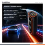 پمپ باد شارژی خودرو پرودو VoltAir با نمایشگر فشار لحظهای مدل PDGA08BK - Image 6