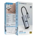 هاب USB-C آلومینیومی مینی پاورولوژی مدل PWJT424BK - Image 2