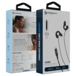 هندزفری سیمی USB-C پاورولوژی Voro Earhook مدل PWCWES13BK - Image 6