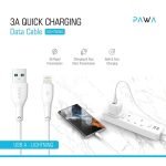 کابل USB به لایتنینگ پاوا مدل Quick Charging PW-12PVCATOL به طول 1.2 متر - Image 3