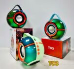 اسپیکر بلوتوثی قابل حمل XERTMT T03 با نورپردازی LED و توان 8 وات - Image 2