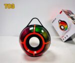 اسپیکر بلوتوثی قابل حمل XERTMT T03 با نورپردازی LED و توان 8 وات