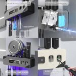 جا مسواکی دیواری هوشمند با جای خمیر دندان RA-595 - Image 2