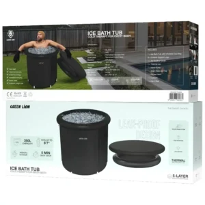 Green Lion Ice Bath Tub Black