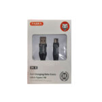 کابل شارژ سریع پادرا USB-A به Type-C مدل RK X طول 1 متر