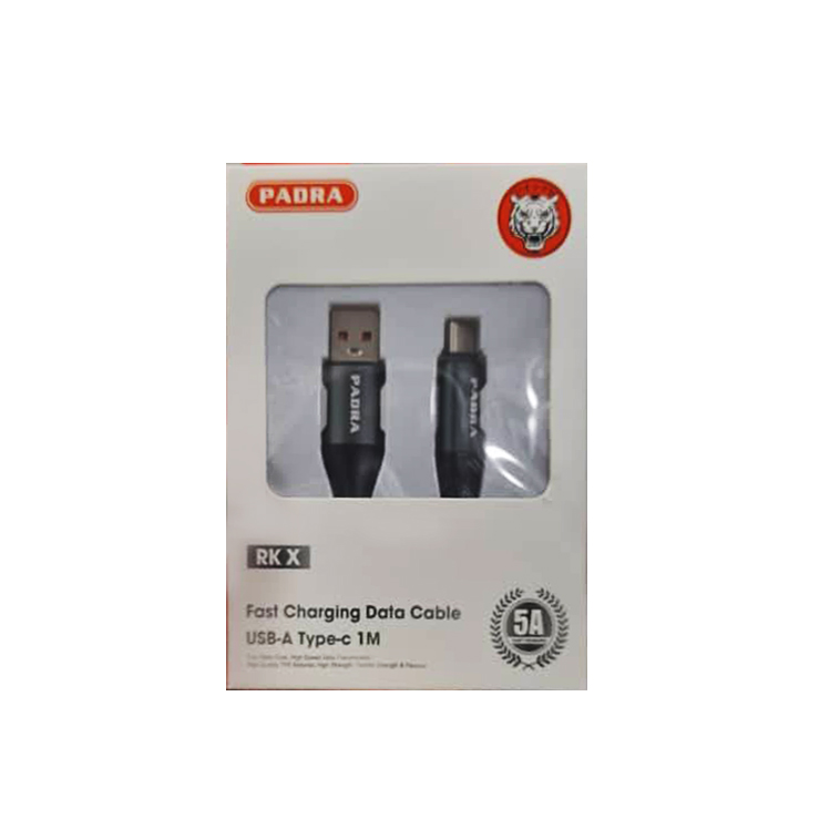 IMG-20260711-WA0007 کابل شارژ سریع پادرا USB-A به Type-C مدل RK X طول 1 متر - Image 1