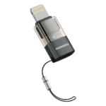 مبدل OTG پرودو MiniLink شفاف USB-C به Lightning خاکستری PDCTOL50GY